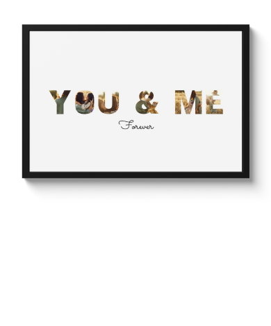 Affiche encadrée - You & Me