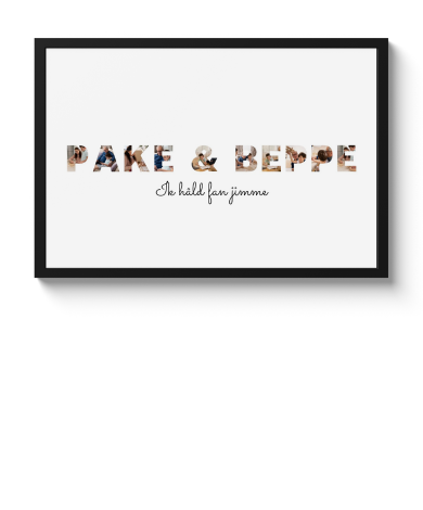 Poster met lijst - Pake & Beppe