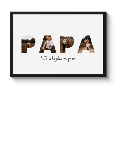 Affiche encadrée pour Papa