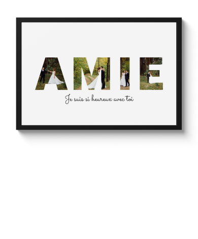 Affiche encadrée - Amie