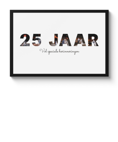 Affiche encadrée - Anniversaire