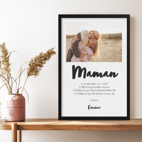 Cadeau maman : le tableau personnalisé splash 