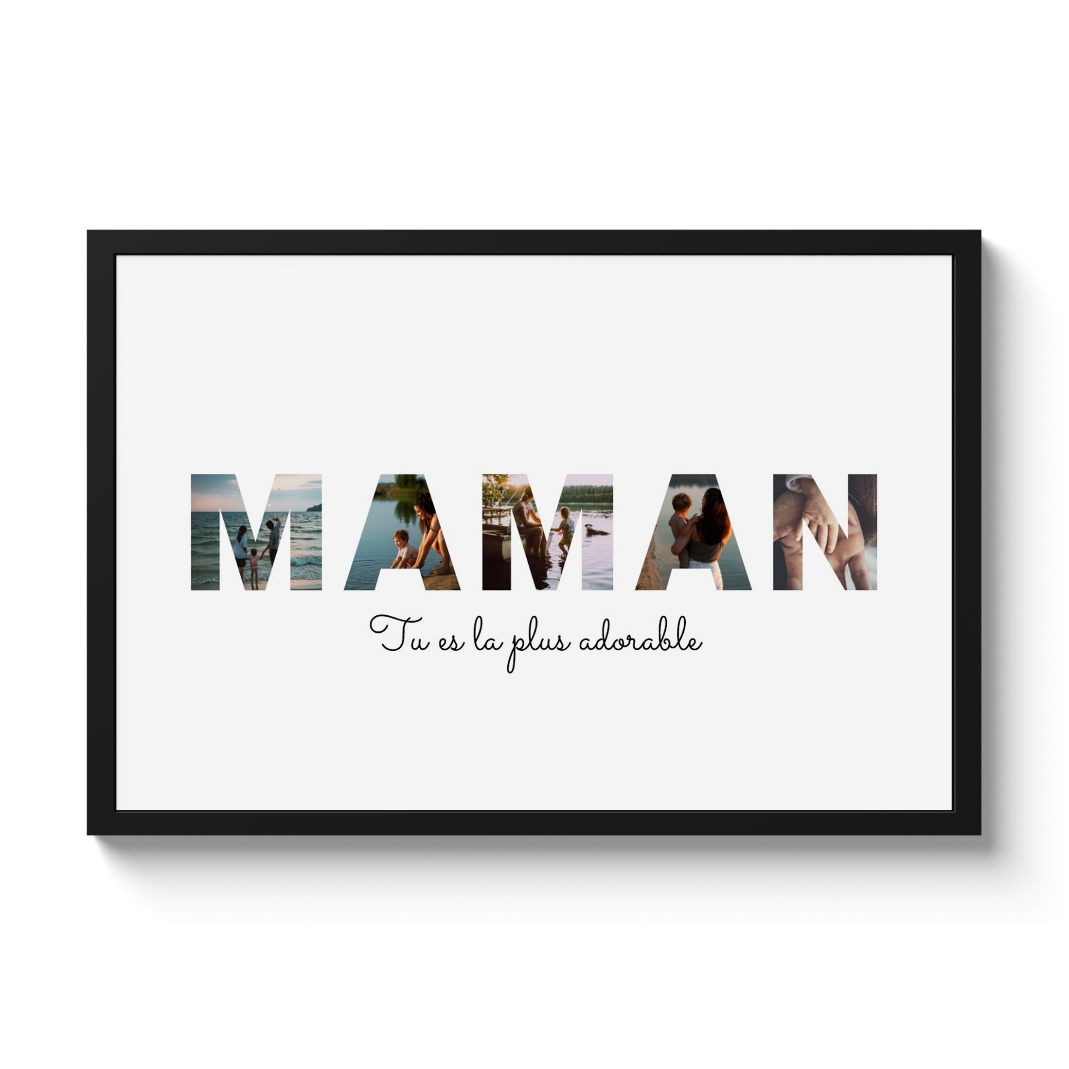 Lettre collage - Maman