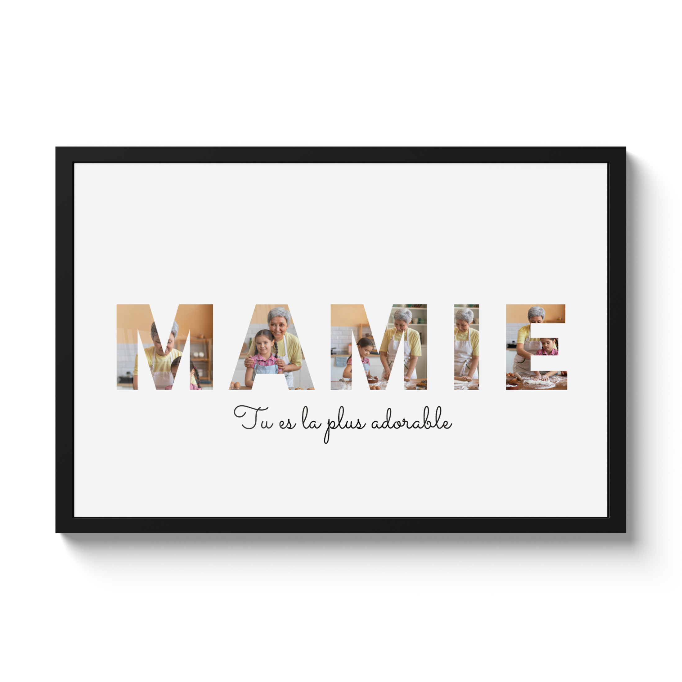 Lettre collage pour Mamie