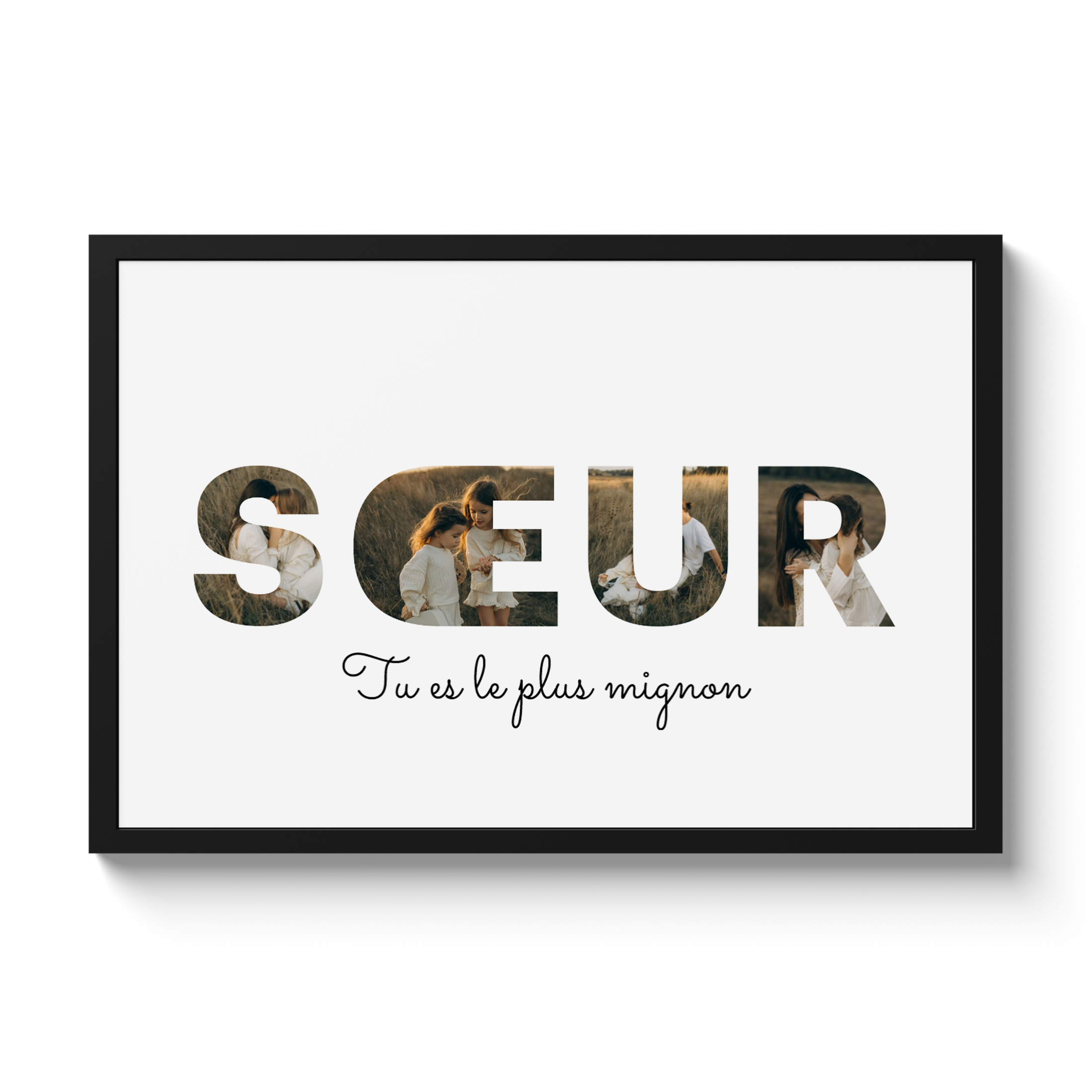 Lettre collage - Soeur