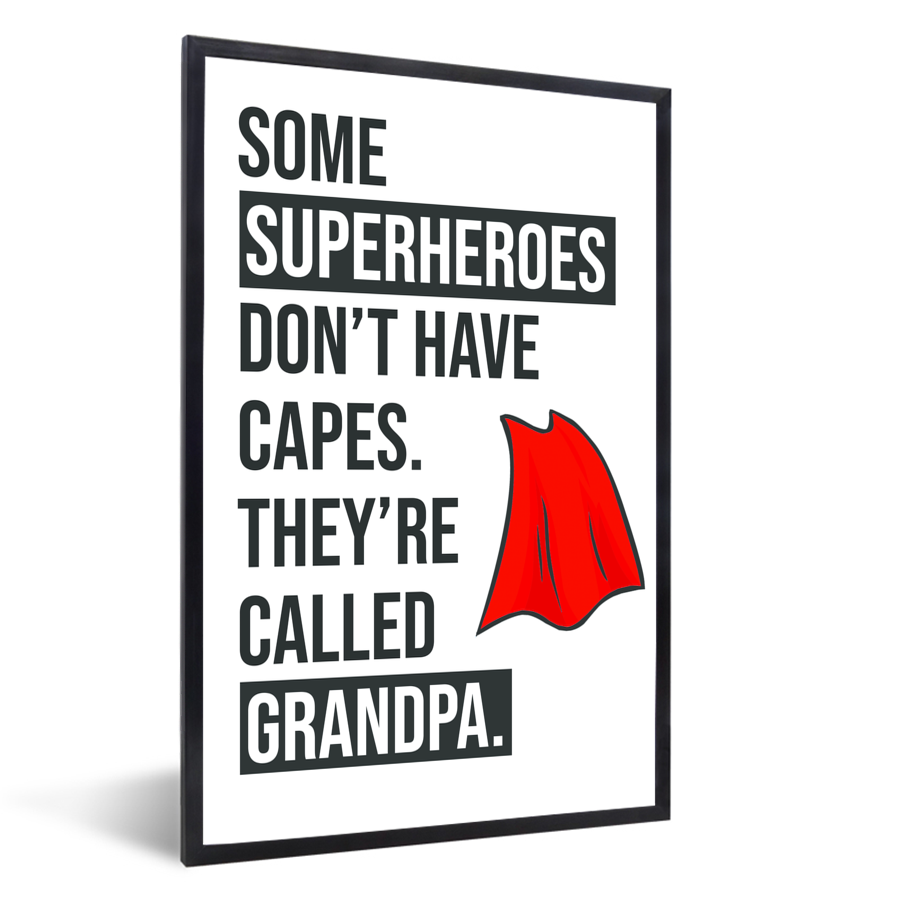 Dertig Van Meesterschap Vaderdag - Cadeau voor opa met tekst - Superheroes Fotolijst - Vaderdag  collectie fotolijst - Vaderdag collectie